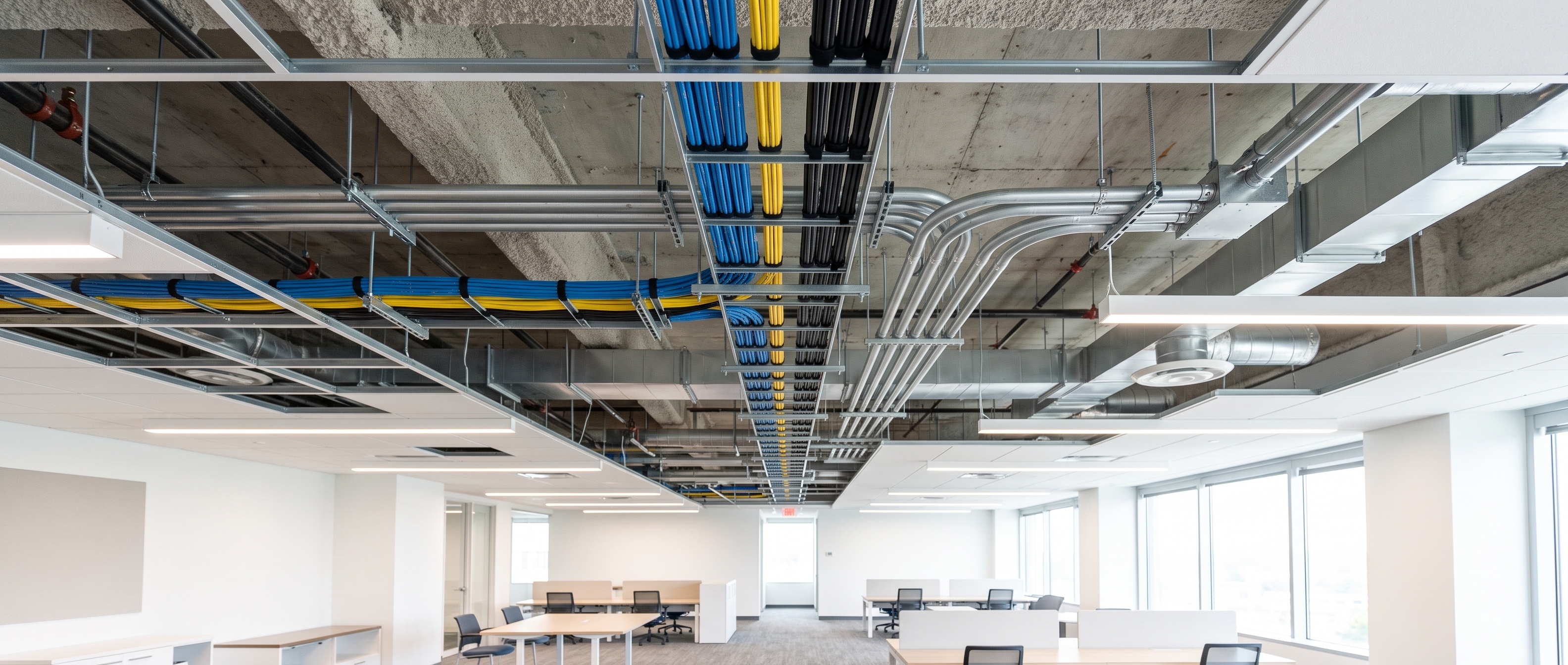 Câblage électrique de bureaux